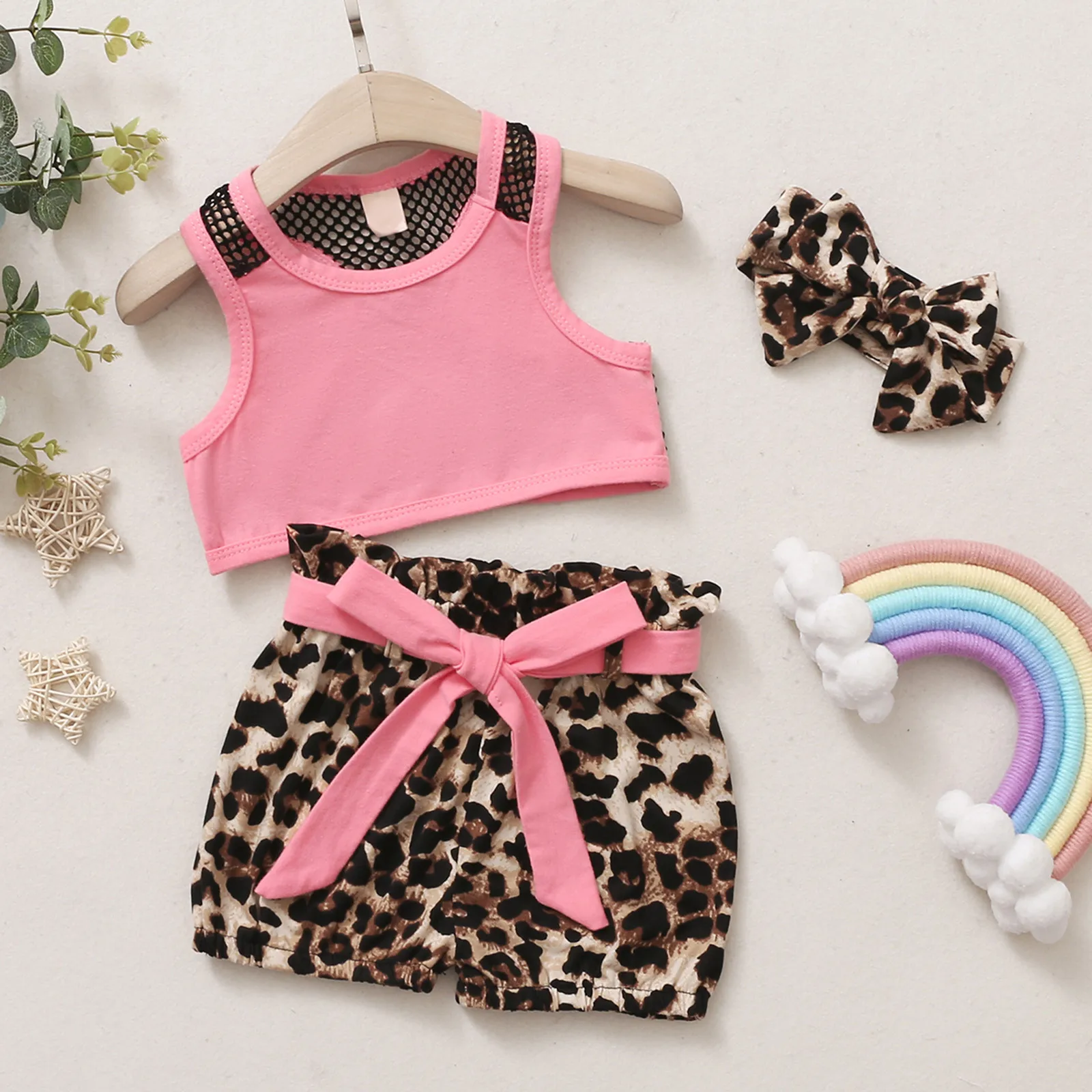 

Укороченный топ, толстовка с капюшоном и спортивные штаны, однотонный жилет без рукавов для маленьких девочек + искусственная одежда