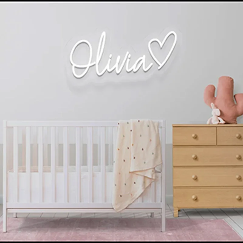 

Детская комната/Детская комната Декор персонализированное имя светодиодная неоновая вывессветильник Настенный декор