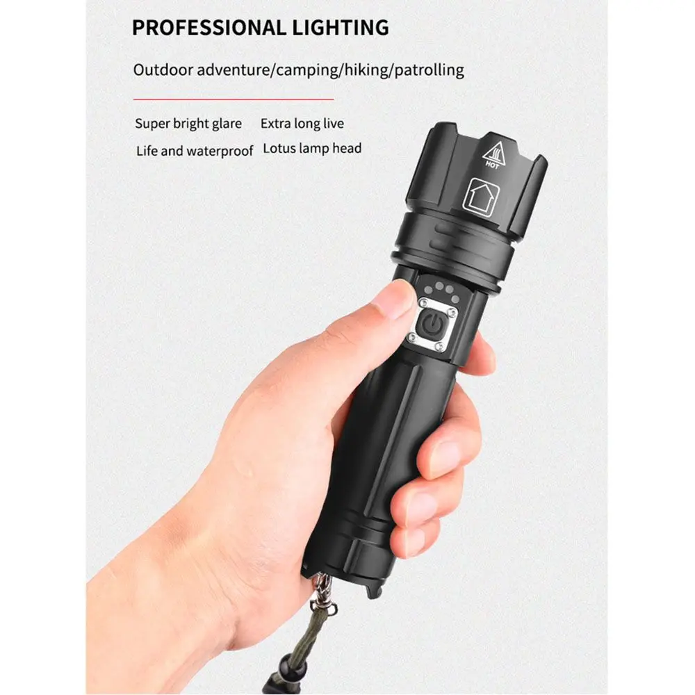 

30W White Laser Flashlight White Laser Long-range Strong Light Flashlight USB Charging White Laser Flashlight
