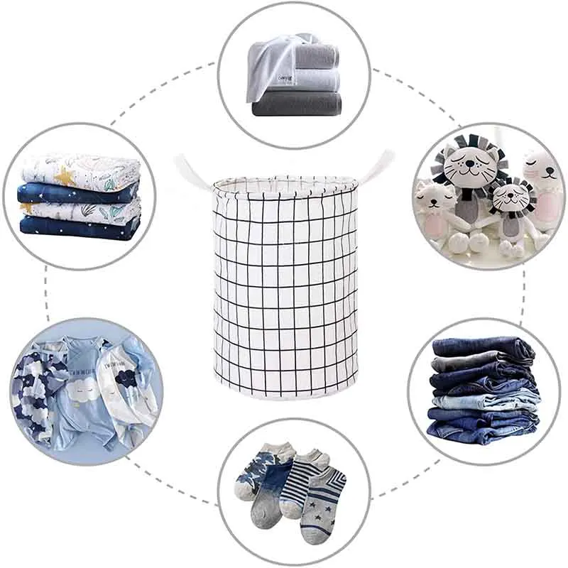 Детская круглая игрушка для грязной одежды складное ведро Большая