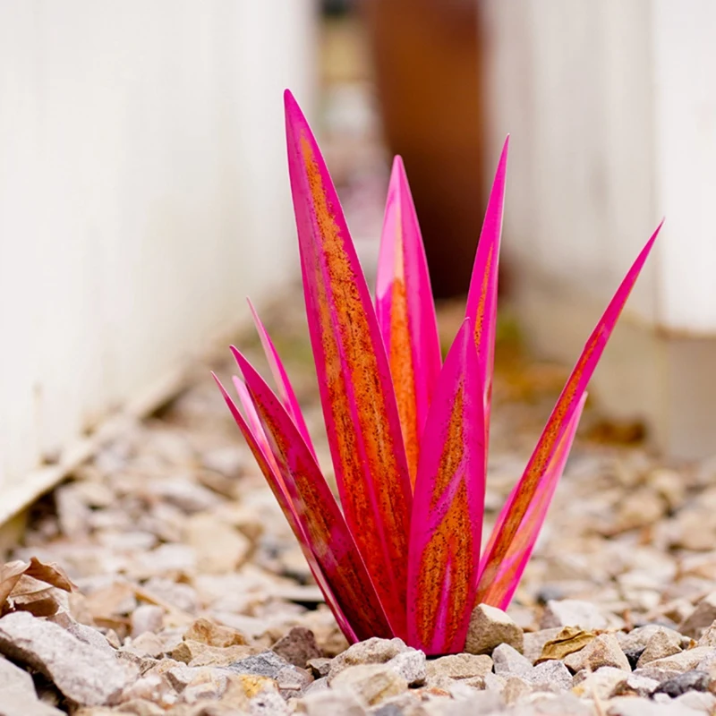 Большая деревенская скульптура деревенские металлические растения Agave для