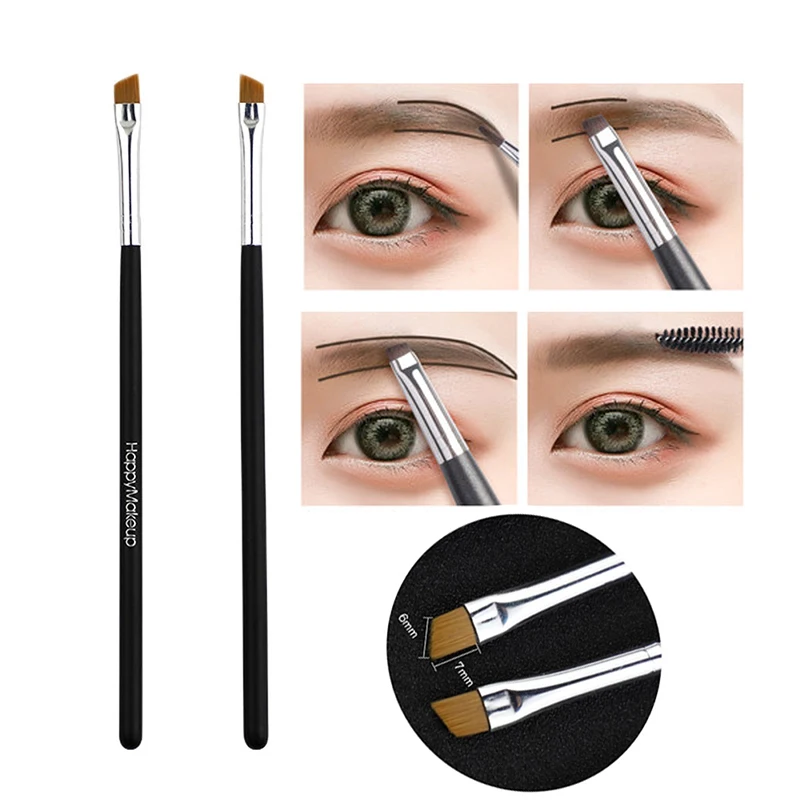 

Eyebrow Eyeliner Brush Fine Angled - PRO Precision Gel Eye Liner Makeup Brush -Ultra Thin Slanted Flat Angle High Quality YZL1