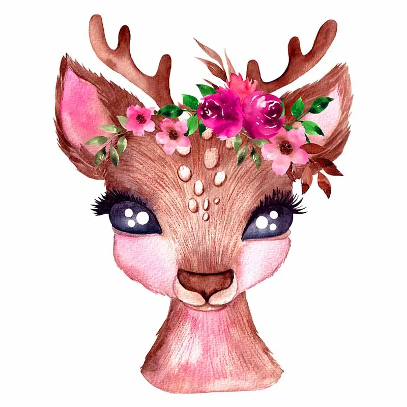 

Wooden Jigsaw Cartoon Puzzle Pink Fawn Puzzle Board Educational Game Toys School Students And Adults Interesting Christmas Gifts