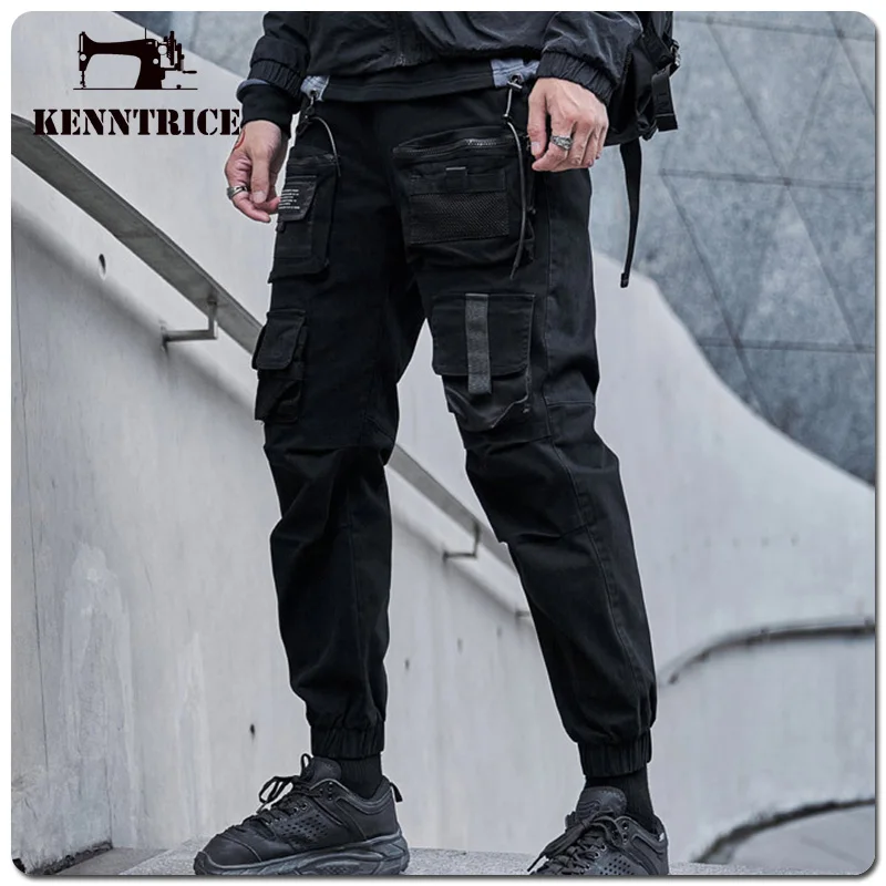 

Kenntrice 2022 Men's Pockets Cargos Pants Fashion Streetwear Hip Hop Baggy Winter Thermal Casual Stylish Wide Trousers For Man