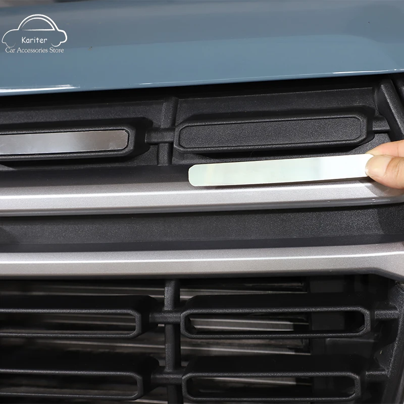 

Для Ford Maverick 2022 нержавеющая сталь моделирование автомобиля Передняя сетка декоративные блестки декоративные наклейки автомобильные внешние аксессуары