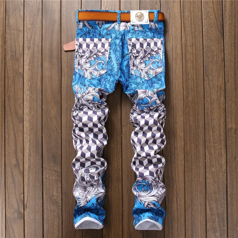 2023Spring Mens Denim Pants Beauty Girl Printed Streetwear Hip Hop Ripped Holes Jeans Fashion Harajuku Denim Trousers Jean Homme