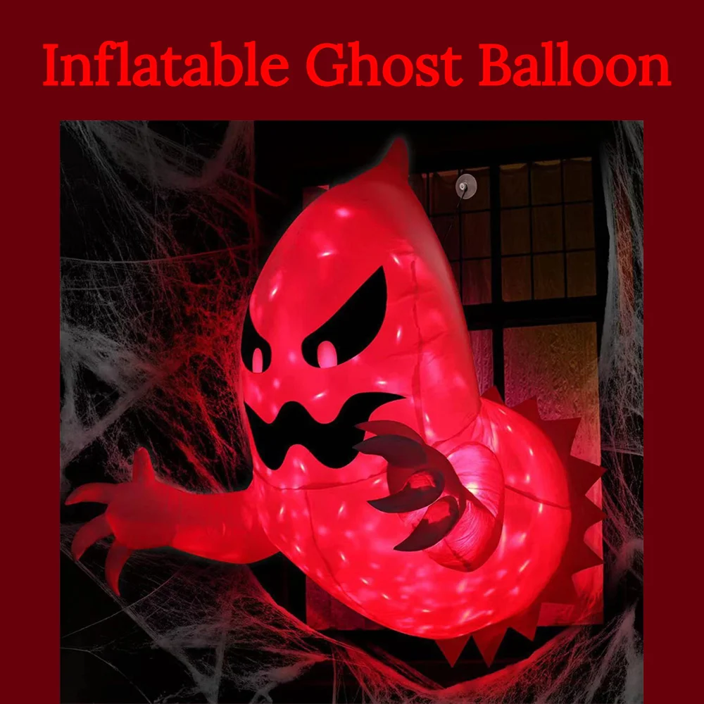 

Unique Giant Window Ghost Scary Phantom Coming Out Of Window Blow Up Inflatable Halloween Party Outside Yard Garden Lawn Decor