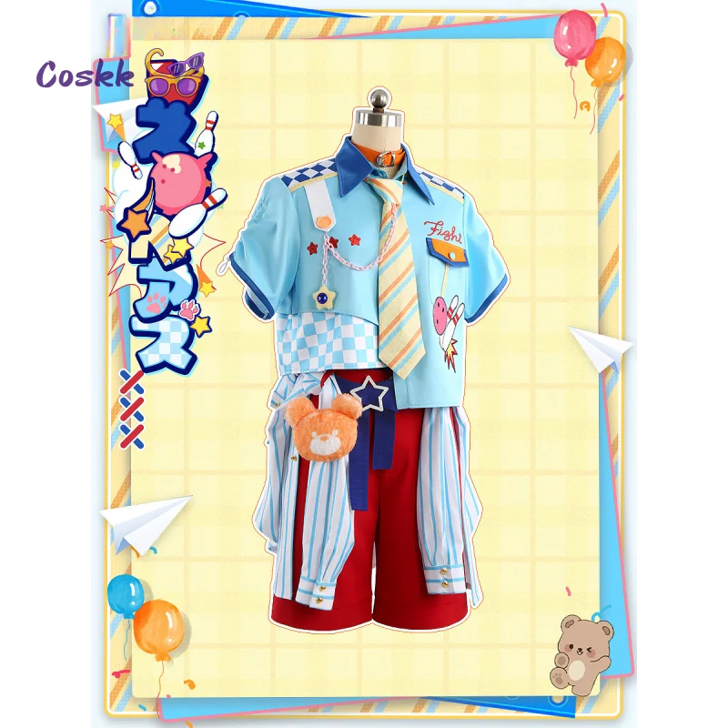 Фото Костюм для косплея Game Ensemble Stars: Нито Назуна/Юки Макото/Ресу К, наряд для вечеринки, униформа для Хэллоуина и карнавала, одежда для женщин и мужчин №3