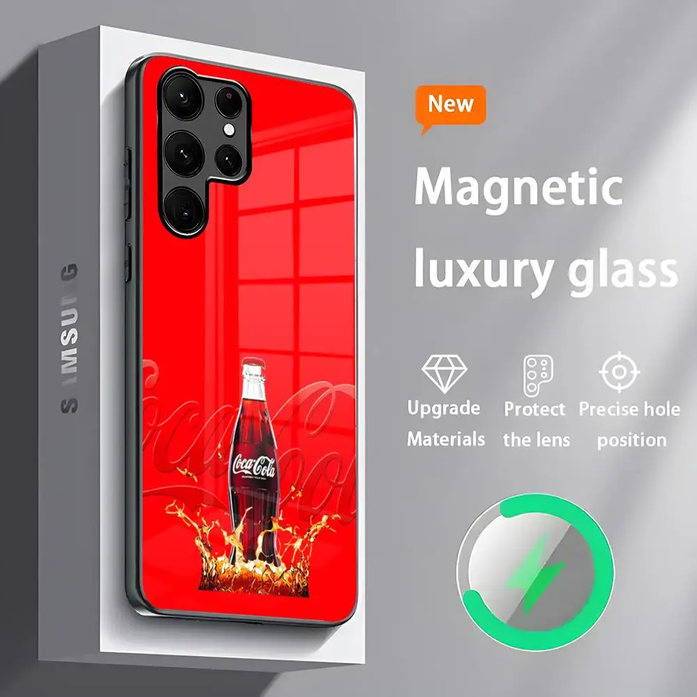 Чехол для телефона C-Cocaes C-Colas S24 Ultra чехлы Celulares Samsung S23 S22 S21 S20 Plus Note20 стекло