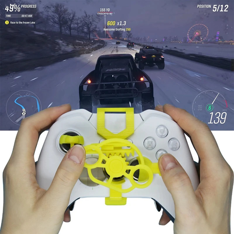 Фото A22R-Racing Games Мини-рулевое колесо с 3D-печатью Вспомогательный контроллер Игровой джойстик Симулятор Геймпад для One/X/S №3