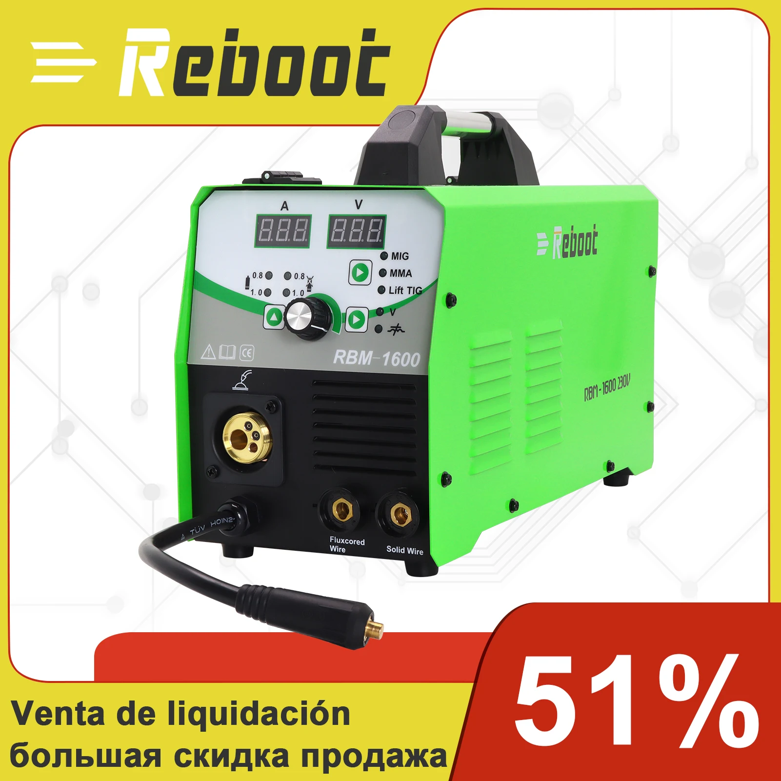 Сварочный аппарат Mig сварочный из нержавеющей стали с синергированным контролем