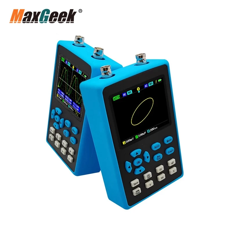 

Maxgeek DSO2512G Digital Oscilloscope Mini 2 Channel Oscilloscope 120M Bandwidth 500M Sampling For Repairs