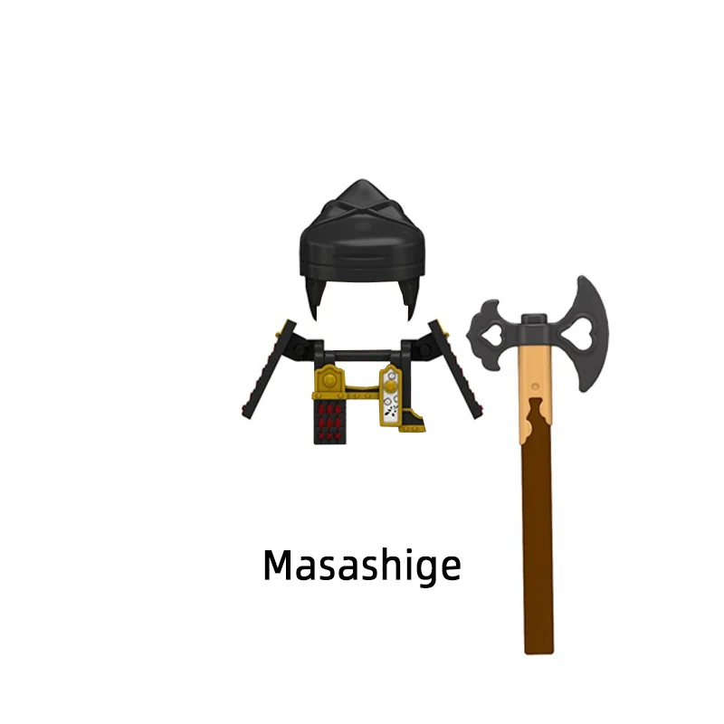 Средневековый японский самурай Kyuzo Gion Heiwachi Satsuki Masashige Apenanka Shimizu Aoi Model Blocks MOC Bricks Set