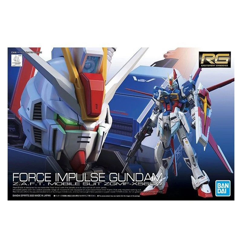 

Фигурка аниме оригинальная Bandai Gundam RG 1/144 телефон импульсная сборка модель Gundam аниме экшн-фигурки