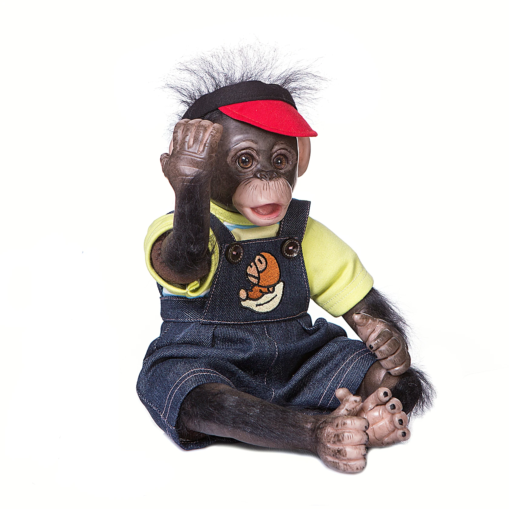 Реалистичная мягкая утяжеленная кукла TEABITHIA 40 см Реборн обезьяна ребенок