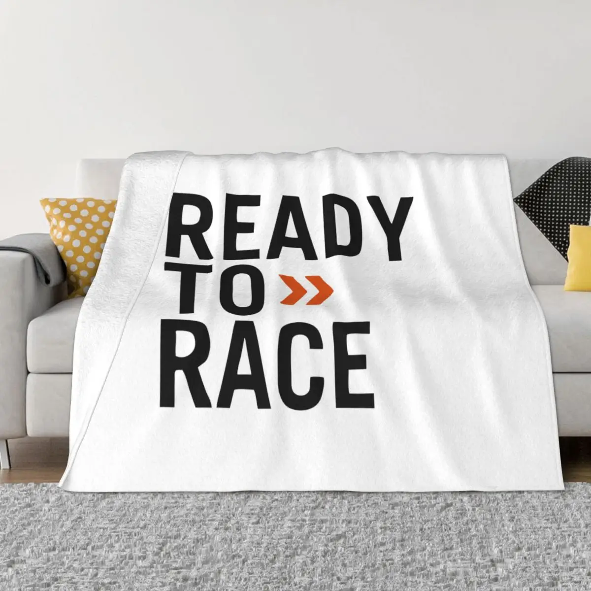 

Ready To Race Enduro Cross Motocross Bitumen Bike Life Blanket Fleece Printed Soft Throw Blanket for Home Couch Bedspread