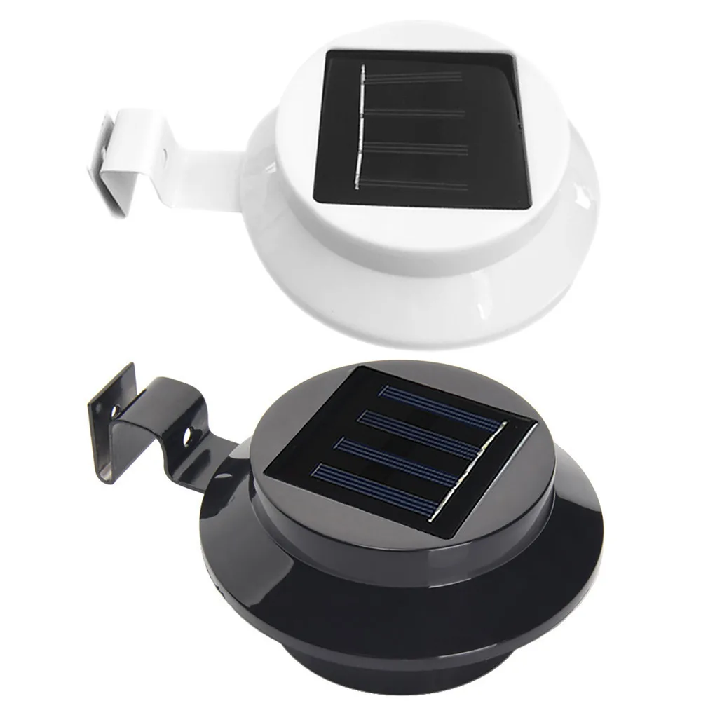 

Лампа на солнечной батарее с 3 светодиодами, водонепроницаемый садовый ландшафтный светильник для забора, уличное освещение, Индукционная ...