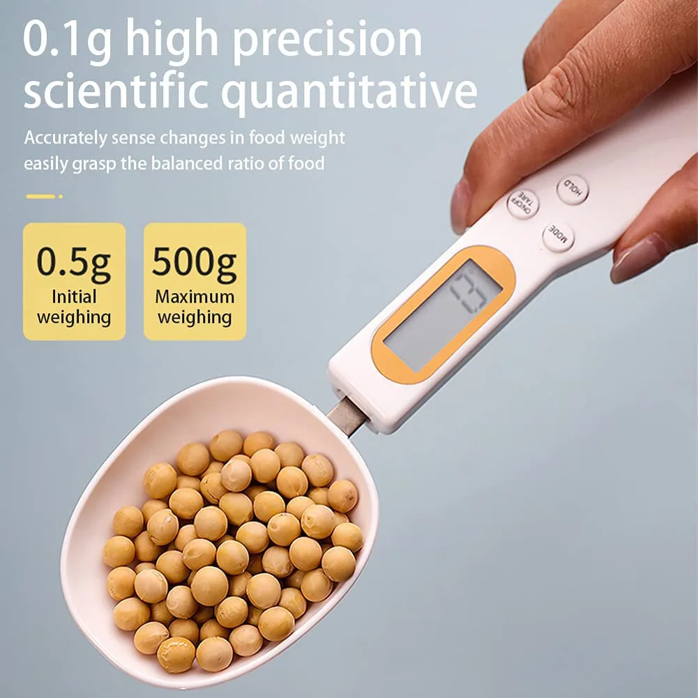 

LCD Digital Kitchen Scale Electronic Cooking Food Weight Measuring Spoon 500g 0.1g Coffee Tea Sugar Spoon Scale Kitchen Tool