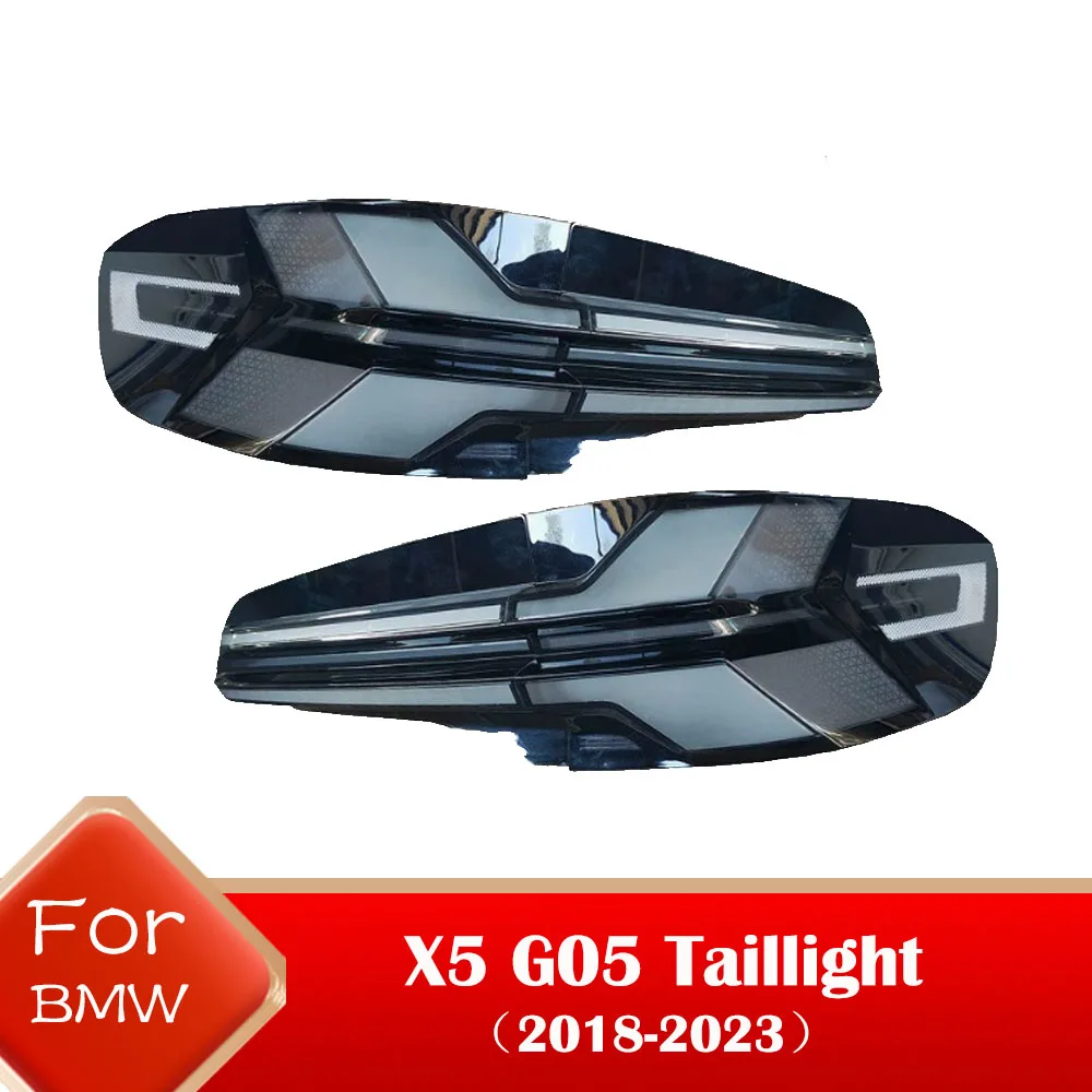 Фото Задний фонарь для BMW X5 G05, сборка задних фонарей, модели 2019-2023, светодиодный, с динамическим указателем поворота, подключение Plug and Play №1