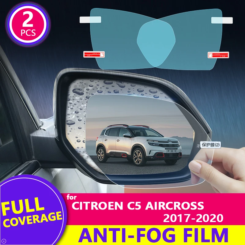 

Для Citroen C5 Aircross 2017-2020 2018 2019 HD пленка для зеркала заднего вида противотуманная непромокаемая наклейка на автомобильное зеркало автомобильные...