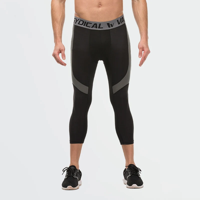 B707 мужские компрессионные брюки бриджи для бега леггинсы баскетбола фитнеса