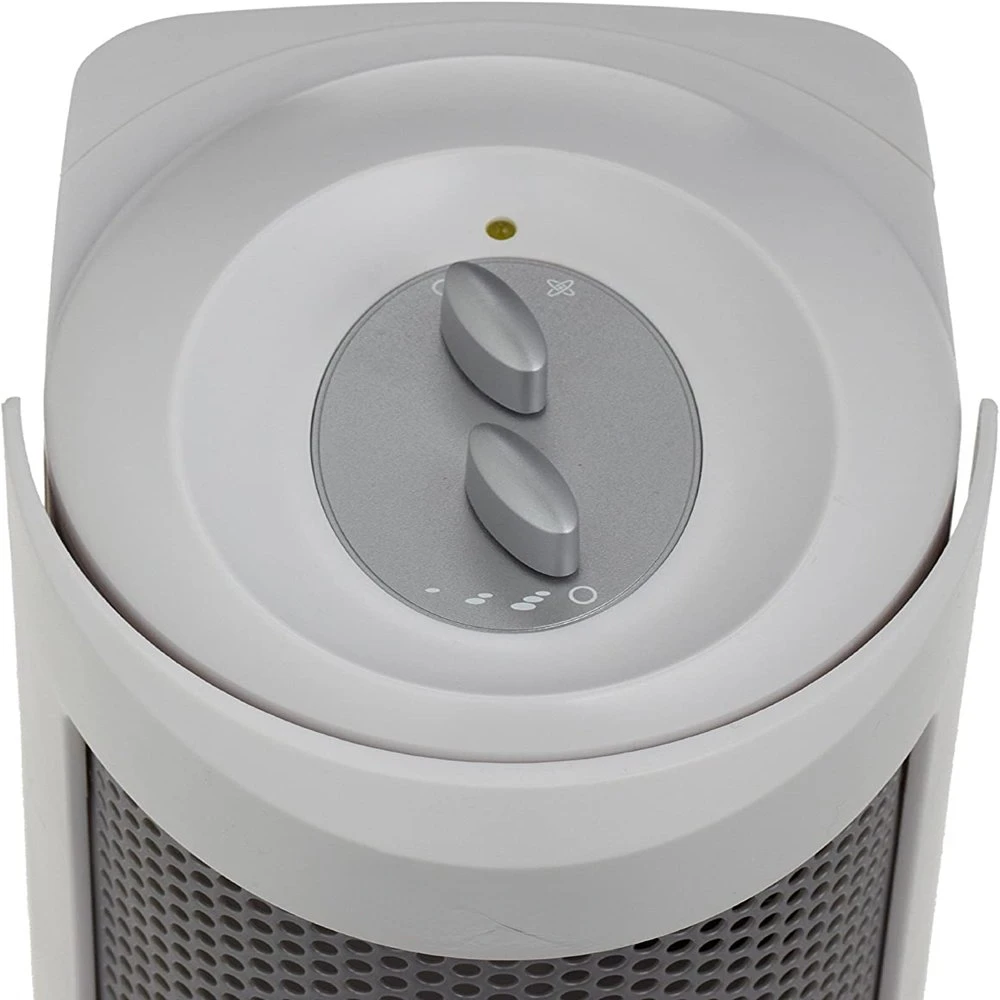 

Allergen Remover Mini Air Purifier with Optional Ionizer for Small Spaces, White (HAP706-NU-1)