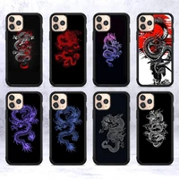 yndfcnb japanese dragon art phone case silicone pctpu case for iphone 11 12 13 pro max 8 7 6 plus x se xr hard fundas