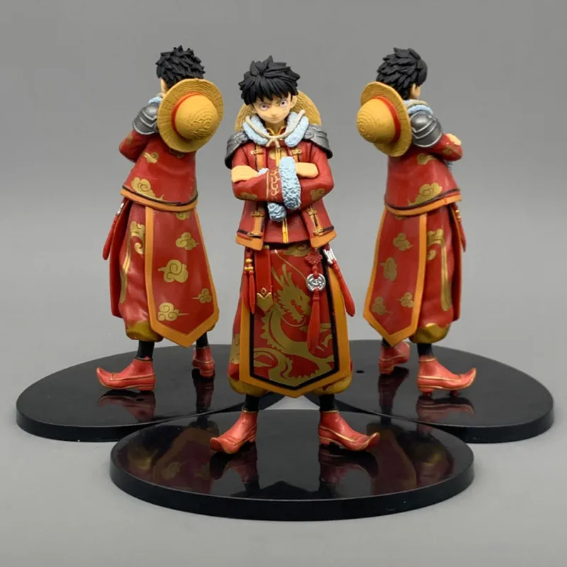 

17cm Anime One Piece Luffy And Zoro Action Statue Figure New Year Style PVC Collectible Model Toys For Children Birthday Gifts