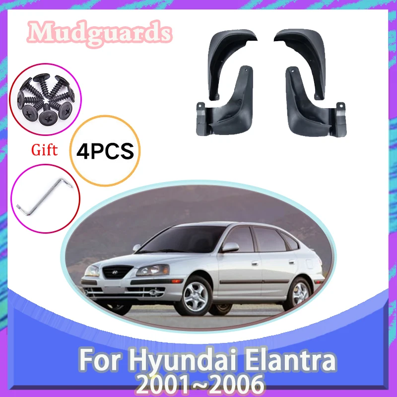 4 шт. Автомобильные Брызговики для Hyundai Elantra Avante XD 2001 ~ 2006