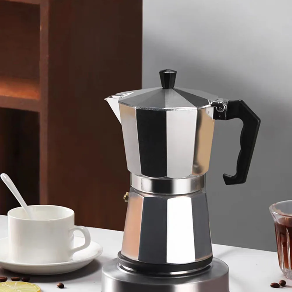 

Moka Pot 50-600ML Stovetop Aluminum Espresso Coffee Maker Percolator Moka Coffee Pots Cafeteira Italiana Barista Accessories