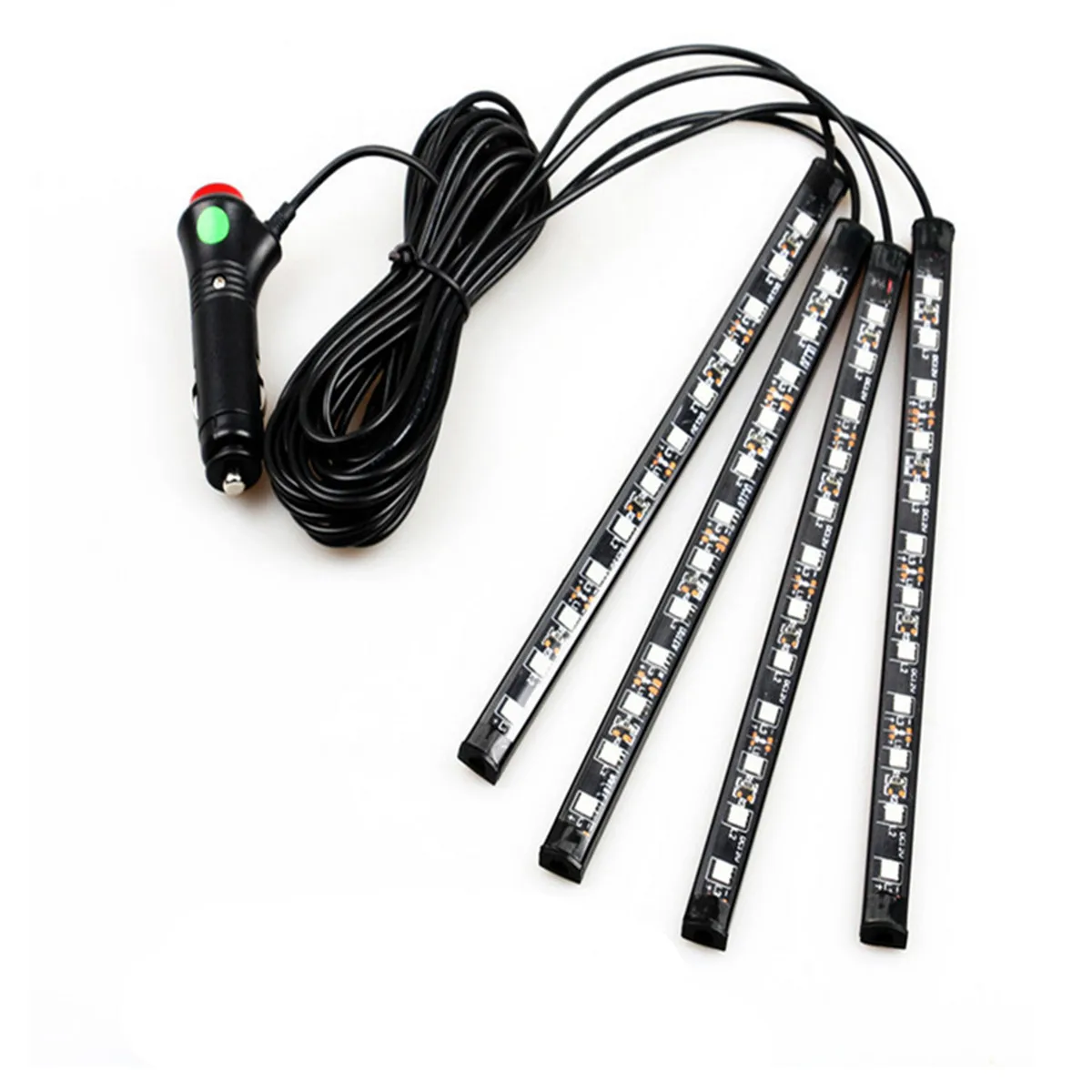 

JXF Car Light Signal Decorative Lamp Automotive LED Atmosphere light foot light a drag four 12 light smoke port 5V RGB atmospher