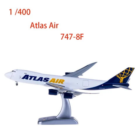 Литья под давлением модель самолета 1/400 весы B747-8F Atlas авиационный сплав самолет игрушки для мальчиков подарок для взрослых Коллекция статического Дисплей