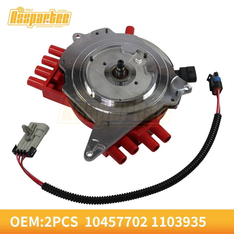 Красный распределитель зажигания asspartc с жгутом проводов подходит для Chevrolet Pontiac