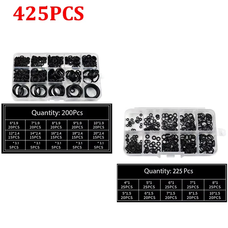 

Комплект уплотнительных колец из нитриловой резины — набор уплотнений, устойчивых к высоким давлению для ремонта и уплотнения — прочные эластичные ленты уплотнительных колец