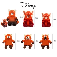disney pixar turning red cartoon kawaii bear plushies anime peripheral cute animal red panda plush toys doll gifts for children