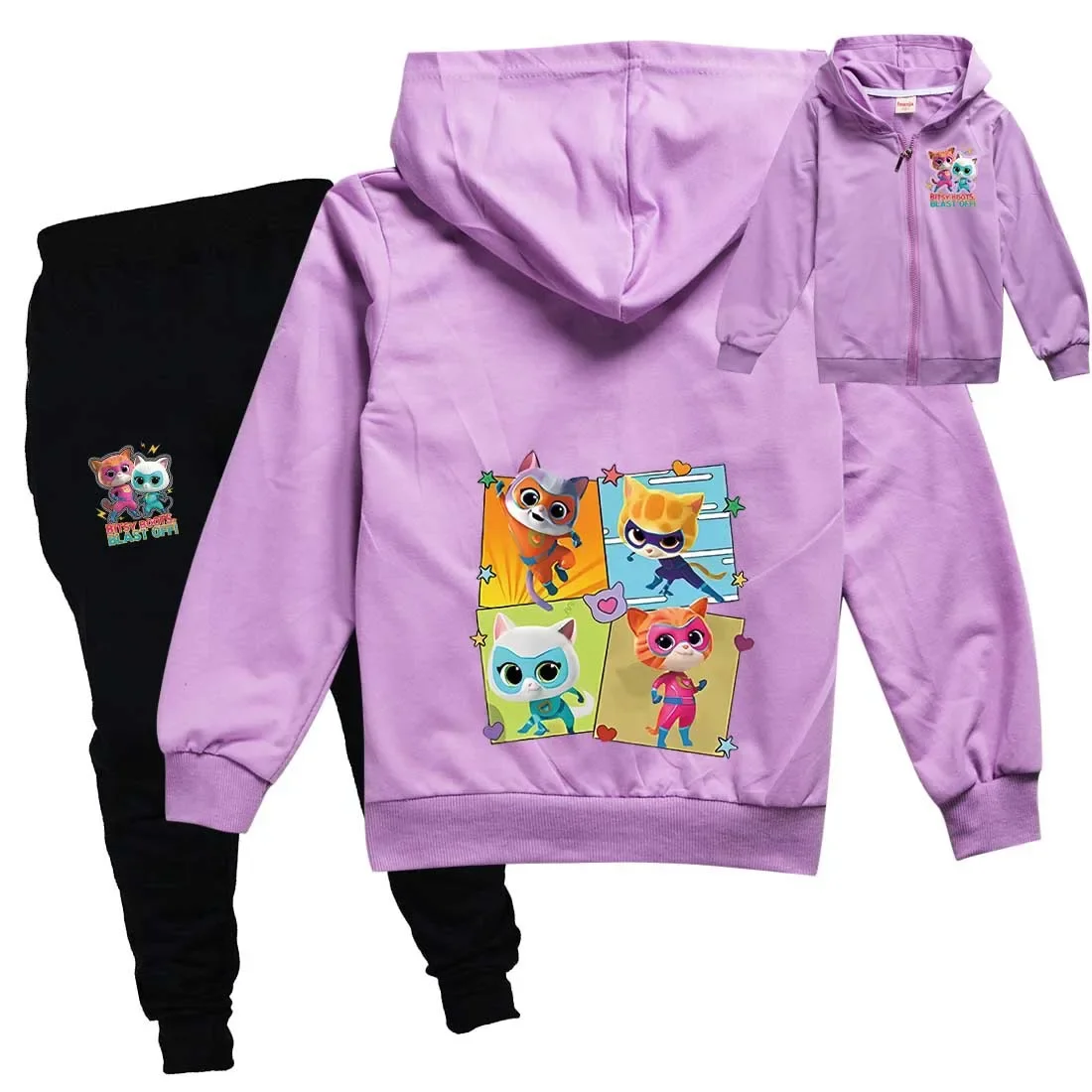 Детская одежда Superkitties детская толстовка на молнии куртка брюки комплект из 2