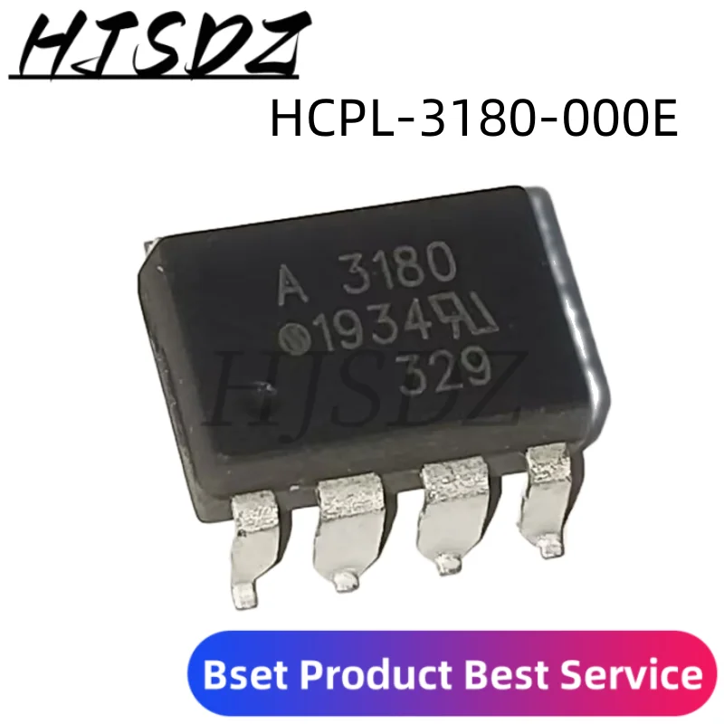 10 шт./партия, фотообои HCPL3180 A3180 DIP-8 OPTOISO 3.75KV 1CH GATE DVR в наличии
