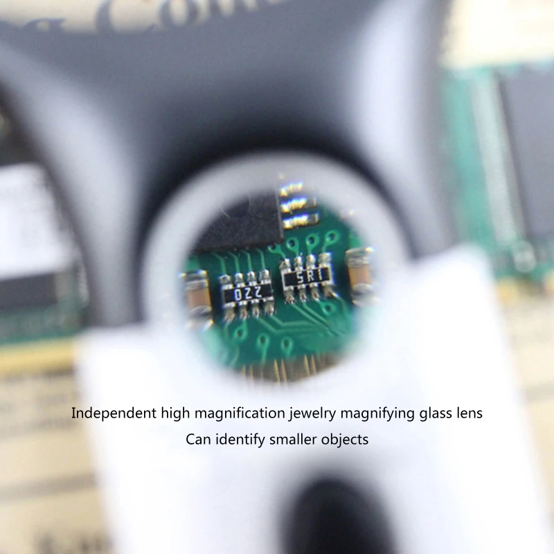 Увеличительное стекло с подсветкой 3X 45X Ручное большое увеличительное 3