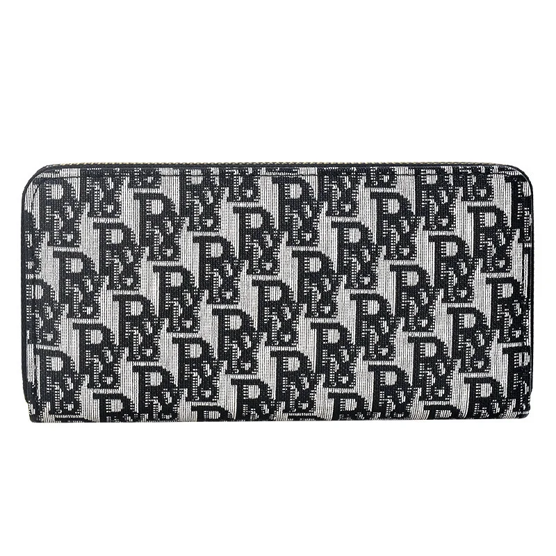 Wallet women's long 2021 new mobile phone bag women's fashion frosted large capacity women's double zipper handbag