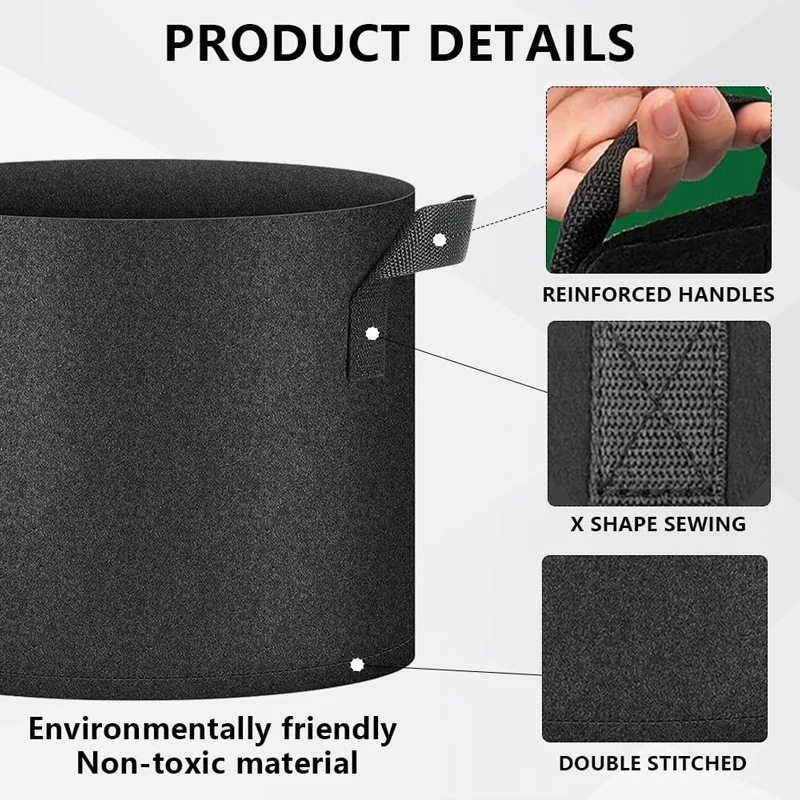 2/6 шт. утолщенные нетканые пакеты для выращивания картофеля