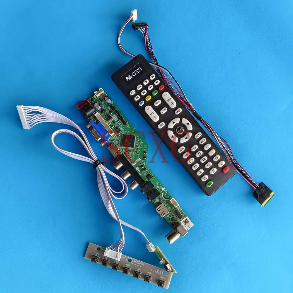 

Kit For N101L6-L01 VGA HDMI-Compatible AV USB 10.1" TV Analog Signal Laptop Monitor 1024 600 LVDS 40 Pin Driver Controller Board