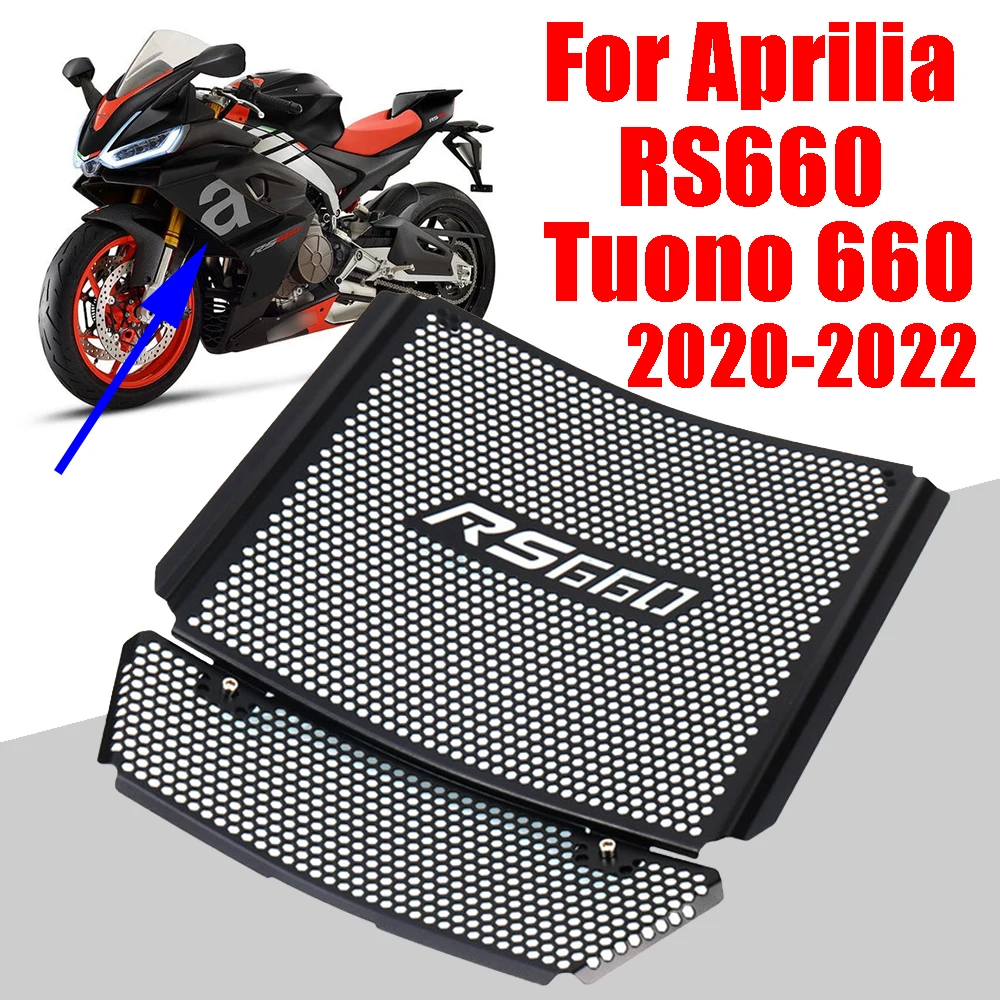 

For Aprilia RS660 RS 660 Tuono 660 2020 2021 2022 Motorcycle Accessories Radiator Grille Guard Protector Grill Protective Cover