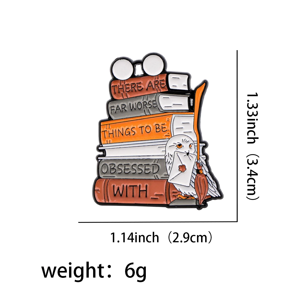 Фэнтезийные значки с волшебной совой металлические булавки для лацканов рюкзака