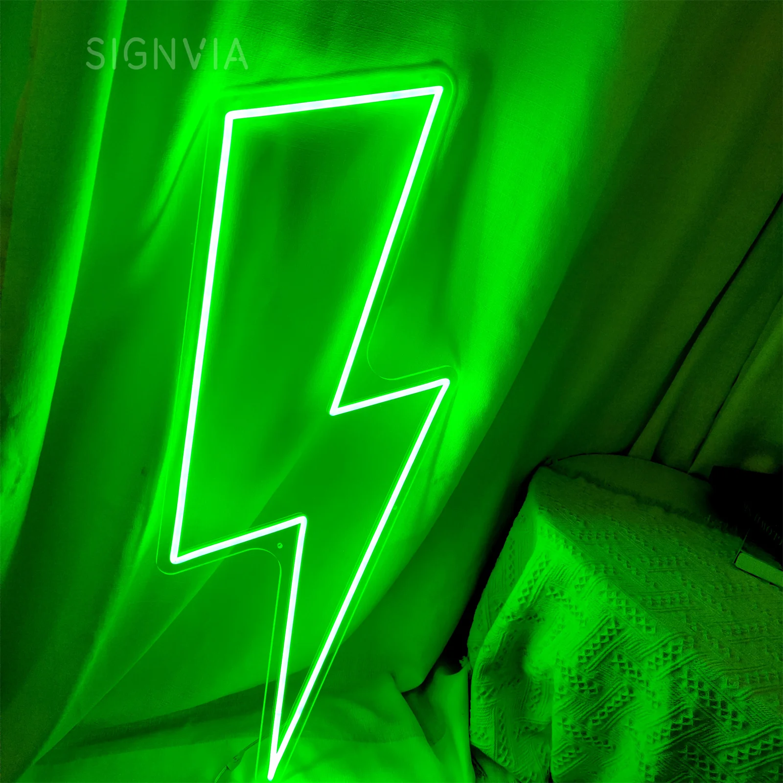 

LED Neon Sign Lightning Flexible Neon Light Signs Home Wall Art Bedroom Decor Gaming Room Decoration Neon Signs Night Light Gift