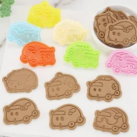 cartoon anime mouse car plastic biscuit mold household three dimensional cutting mold children biscuit cutter baking making tool