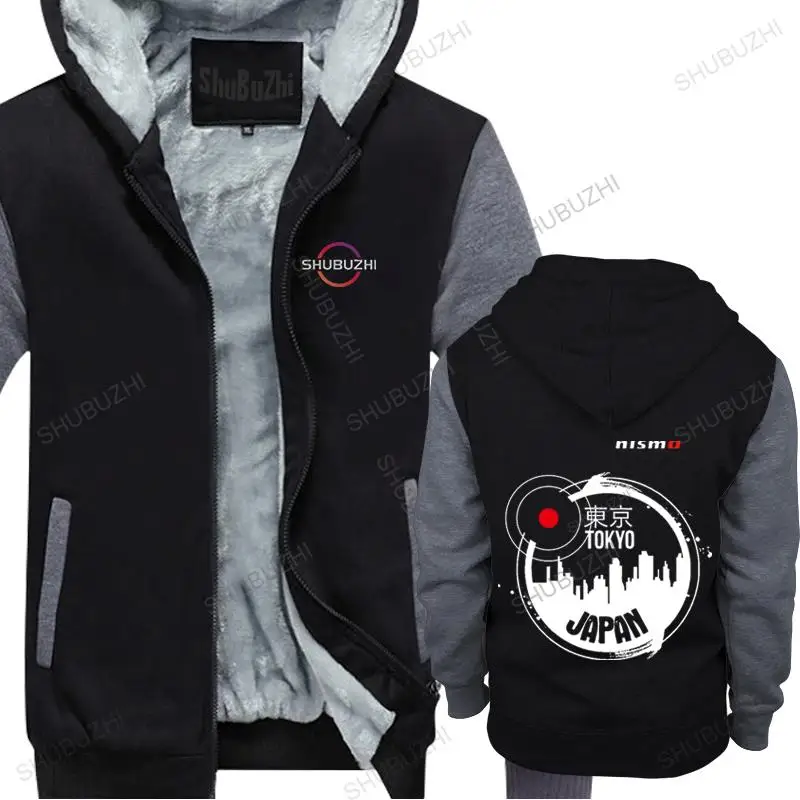 

mens winter hoody warm hooded zipper Nismo Japan Tokyo Cool Designe Hq Funny Clothing Casual new homme casual style thick hoodie