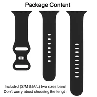 silicone strap for apple watch band 44mm 40mm 38mm 42mm smartwatch rubber sports watchband belt bracelet iwatch serie 3 4 5 6 se