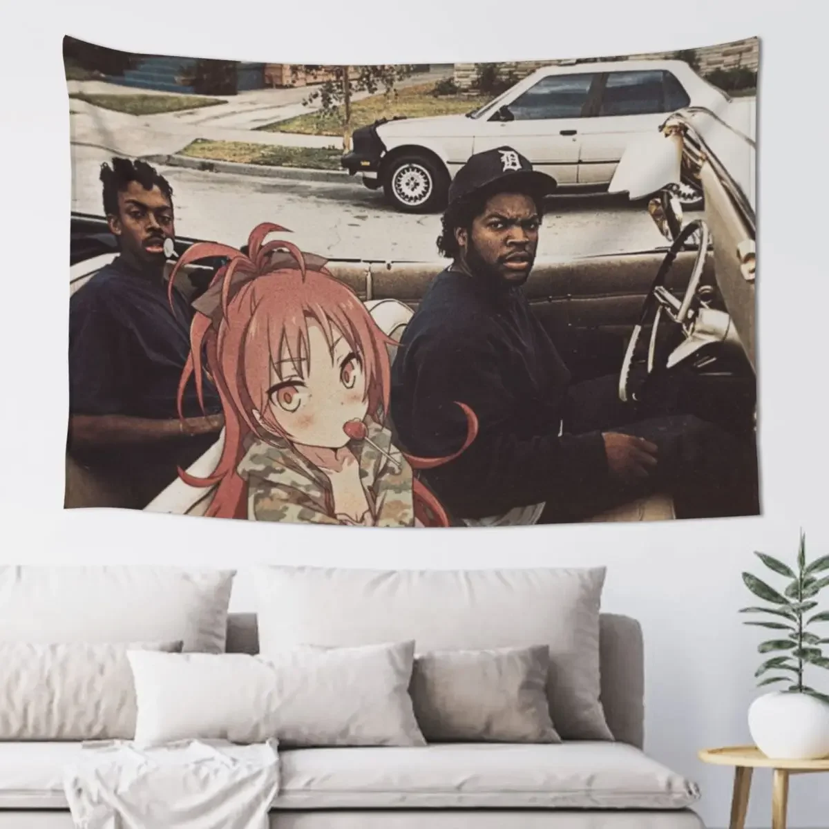 Waifuz n the Hood Feat Kyoko Sakura Гобелен Настенные гобелены Декор для спальни