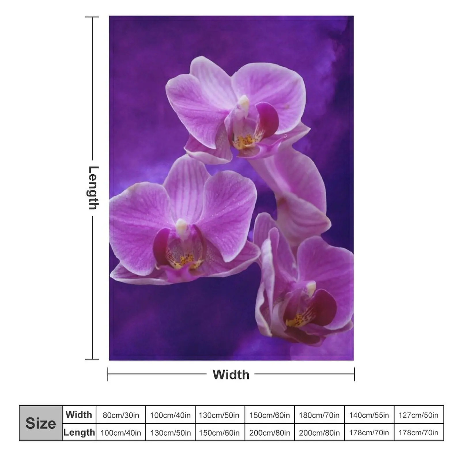 Пурпурные орхидеи плед спальный мешок теплые зимние Утяжеленные набивные одеяла