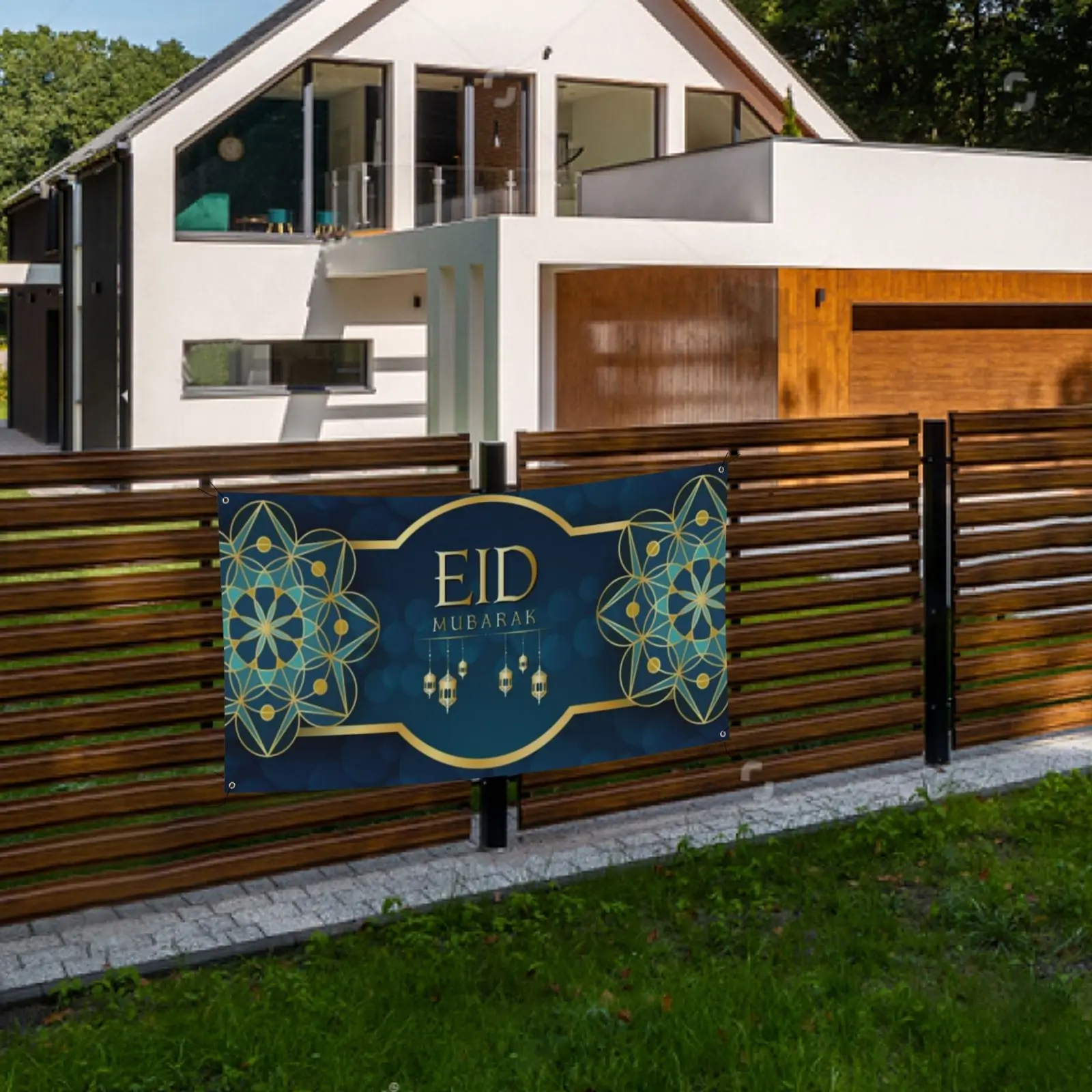 

ИД Мубарак баннер подвесное украшение мусульманский фестиваль праздник Рамадан вечерние Ник Декор